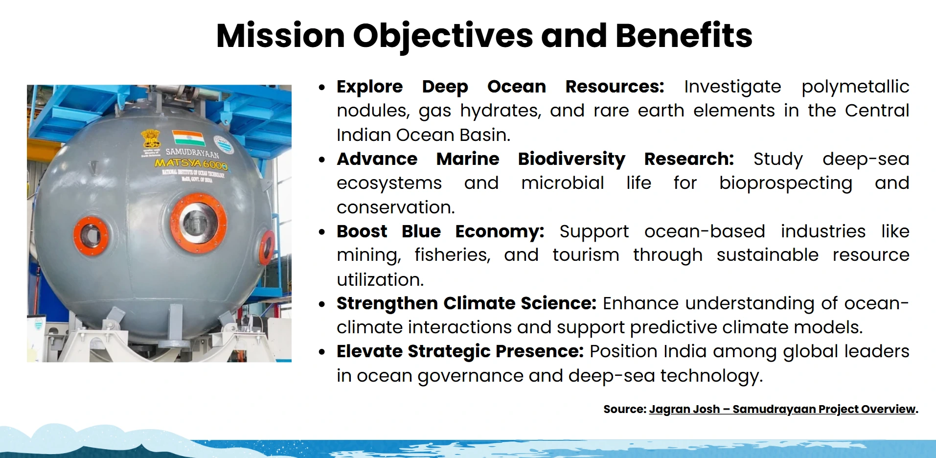 mission objectives