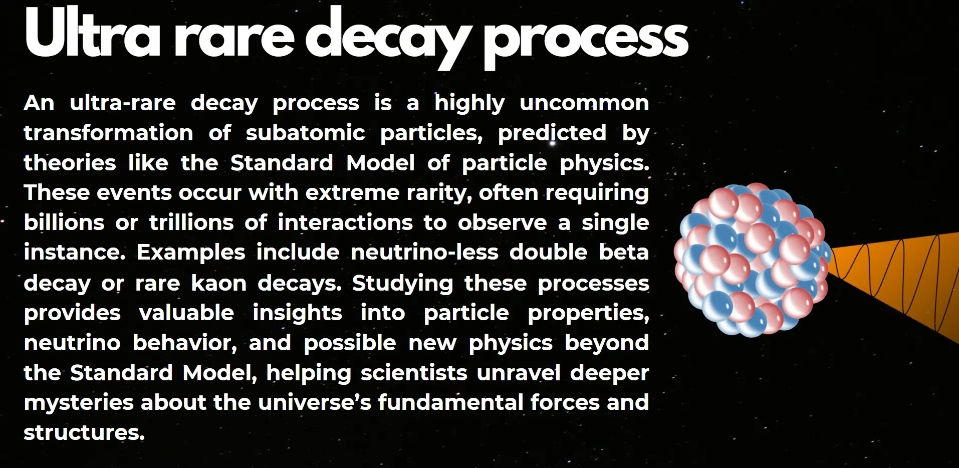ultra-rare-decay-process
